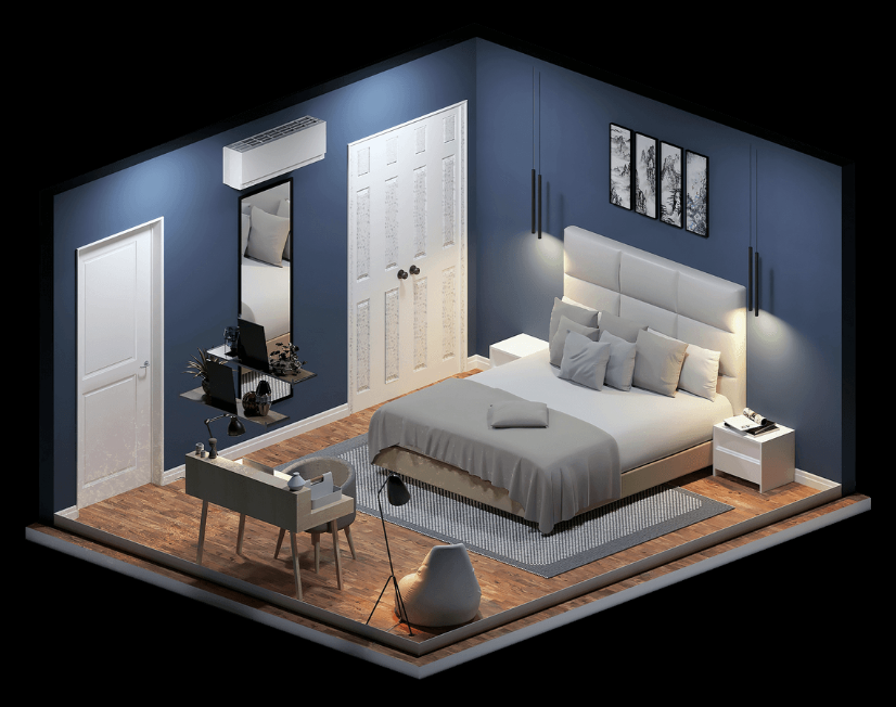 Modern bedroom interior design